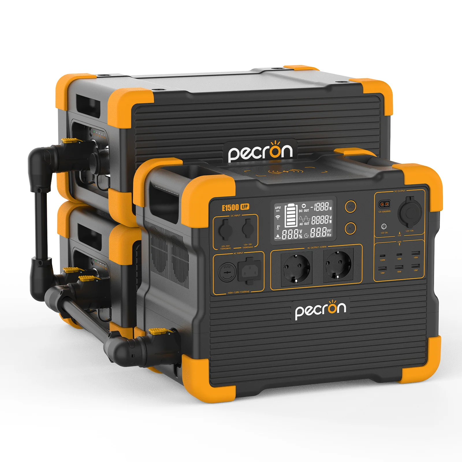 PECRON E1500LFP Expandable Power Station 2200W 1536Wh 230V EU Version - Image 2
