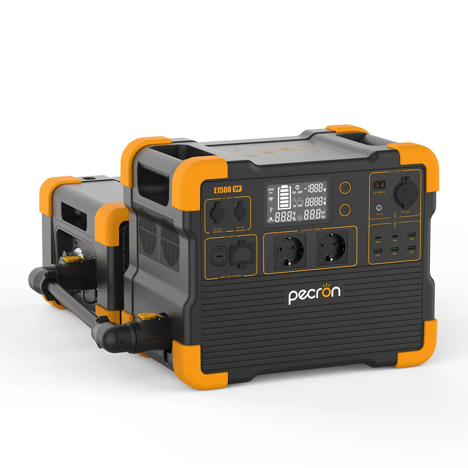 PECRON E1500LFP Expandable Power Station 2200W 1536Wh 230V EU Version - Image 9