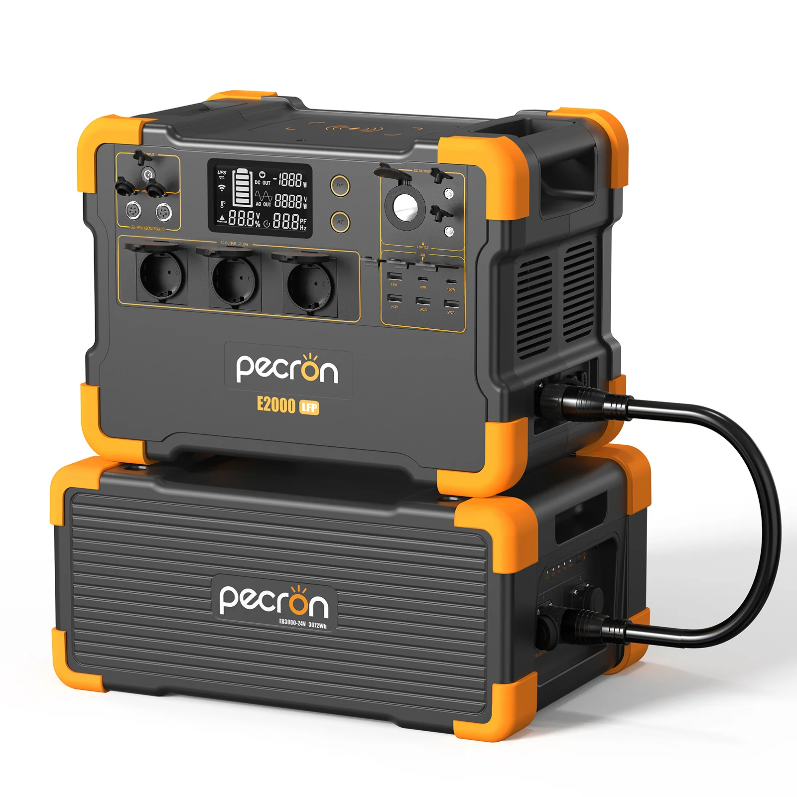 PECRON E2000LFP 230V Expandable Portable Power Station EU Version - Image 9