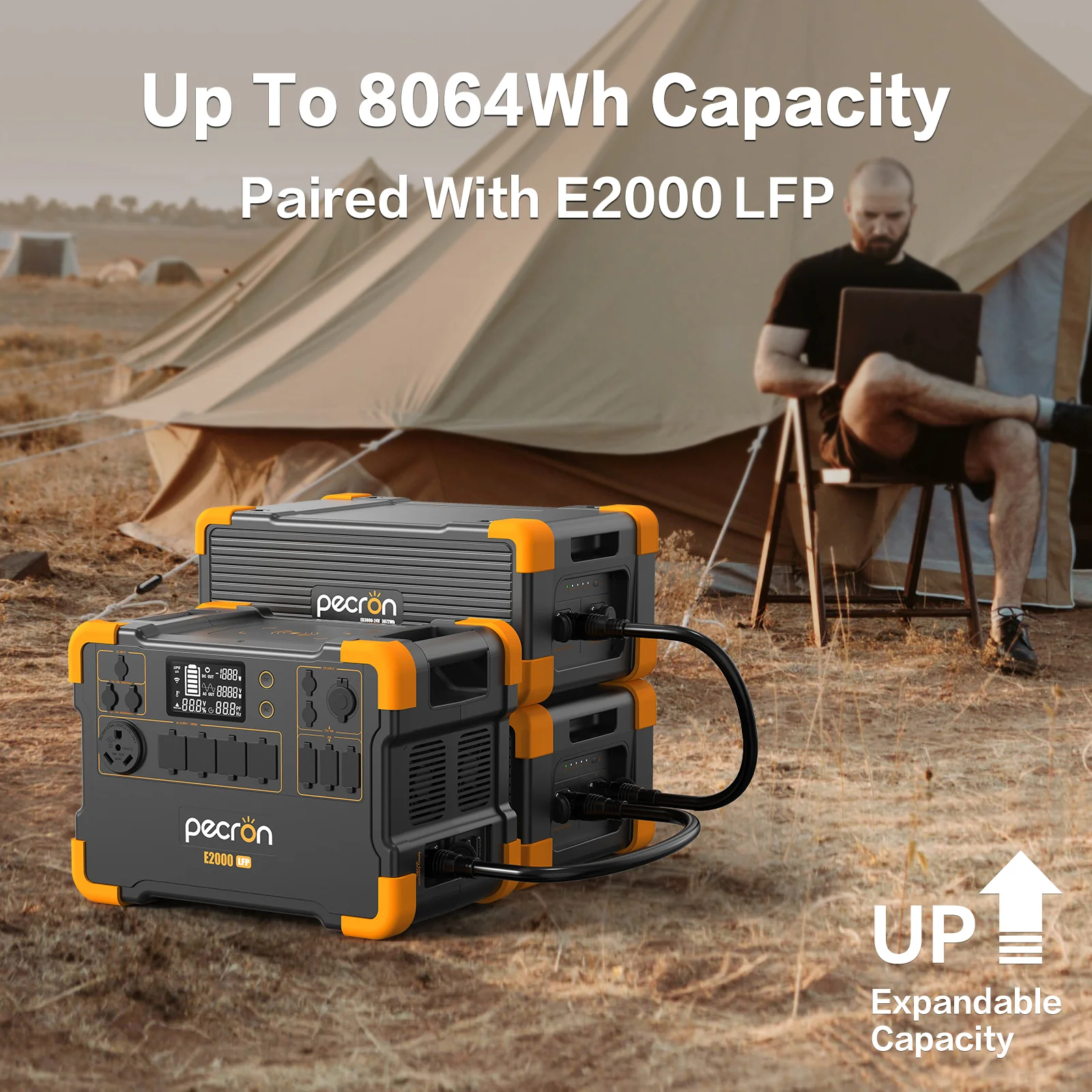 PECRON E2000LFP Expandable Portable Power Station 2000W 1920Wh - Image 17