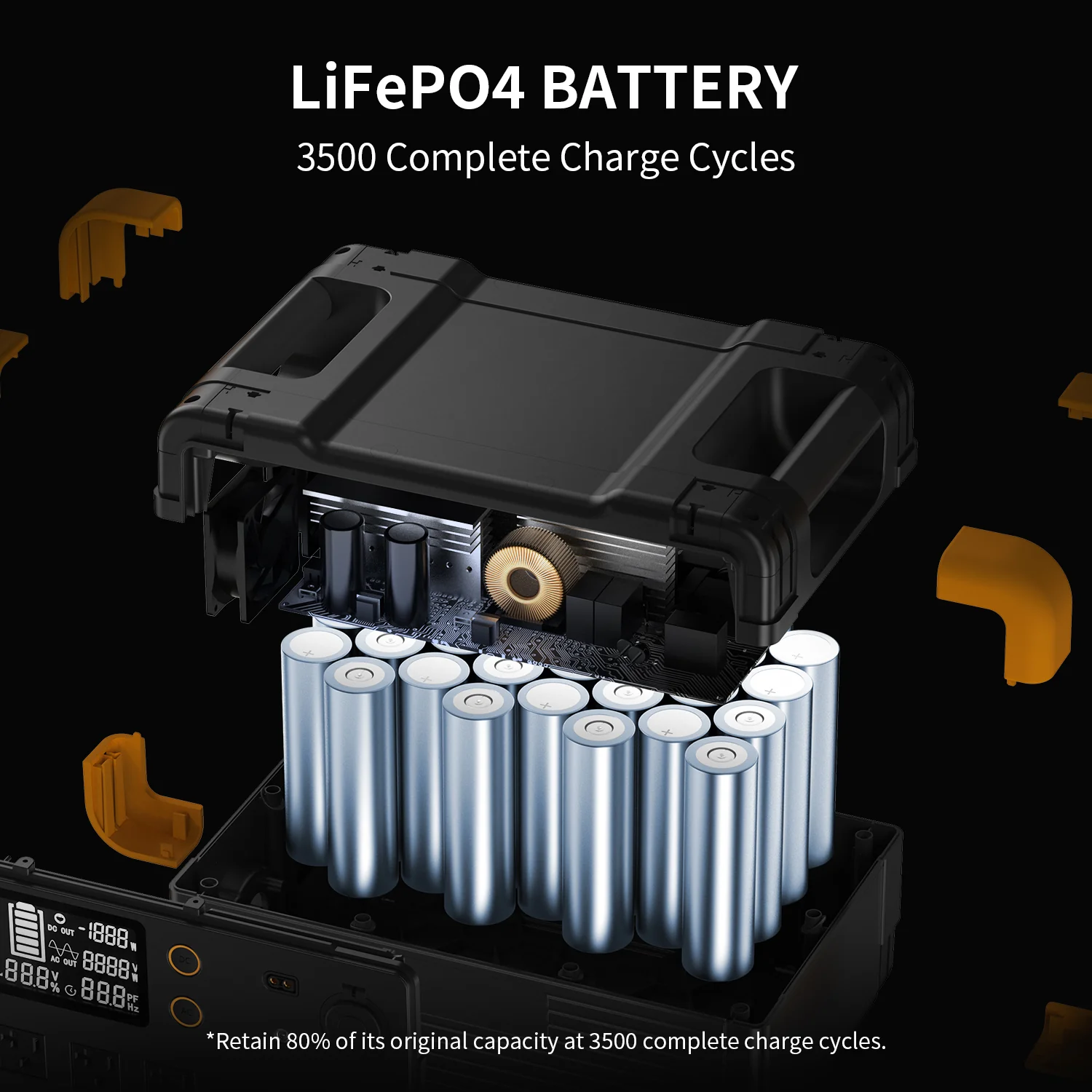 PECRON E2400LFP Portable Power Station 2400W 2048Wh - Image 6