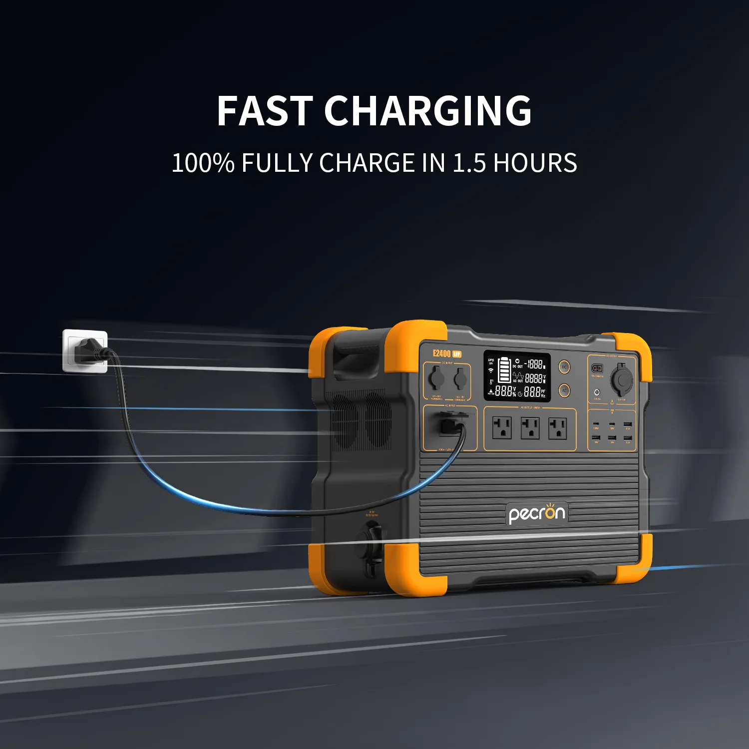 PECRON E2400LFP Portable Power Station 2400W 2048Wh - Image 4