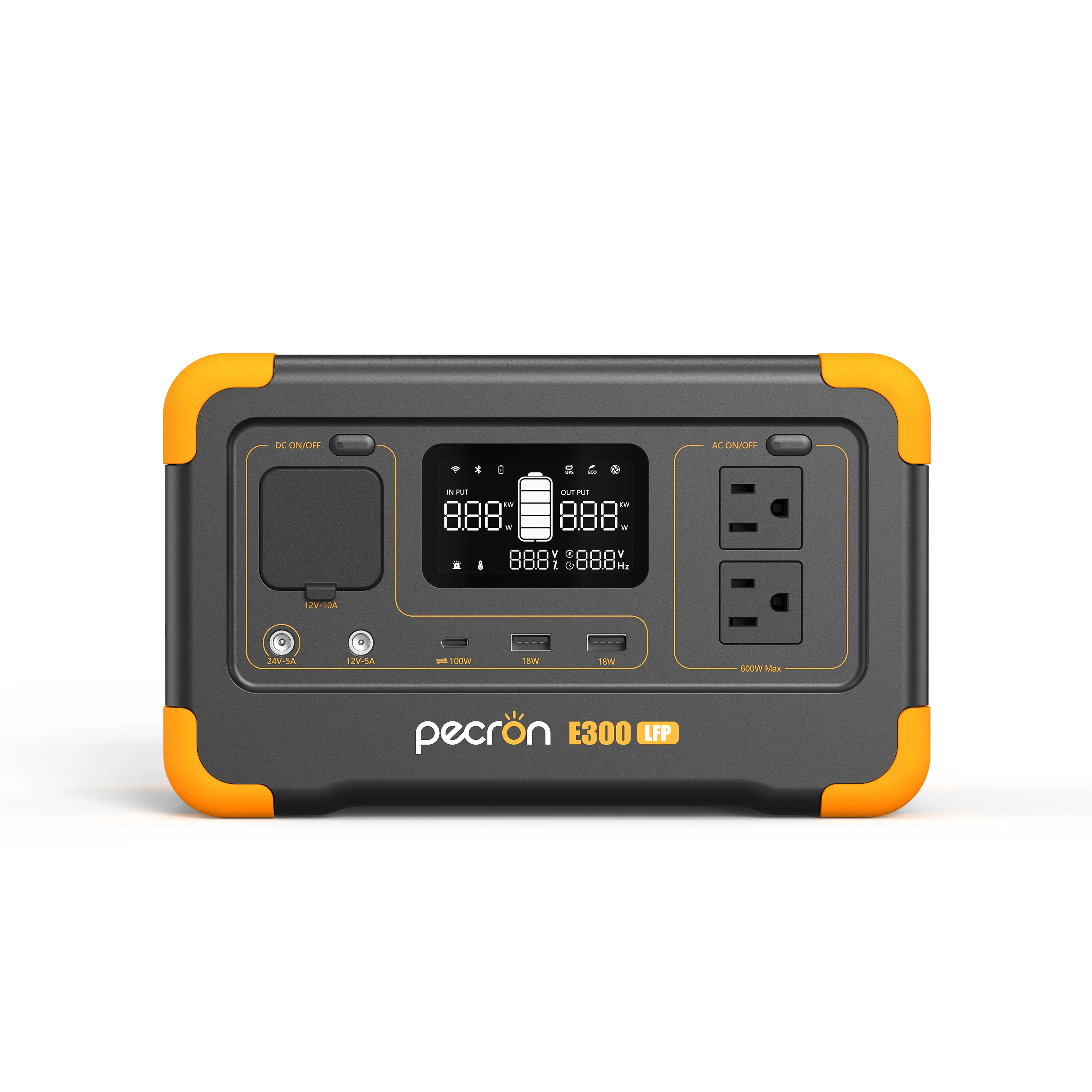 PECRON E300LFP Portable Power Station 600W 288Wh - Image 4