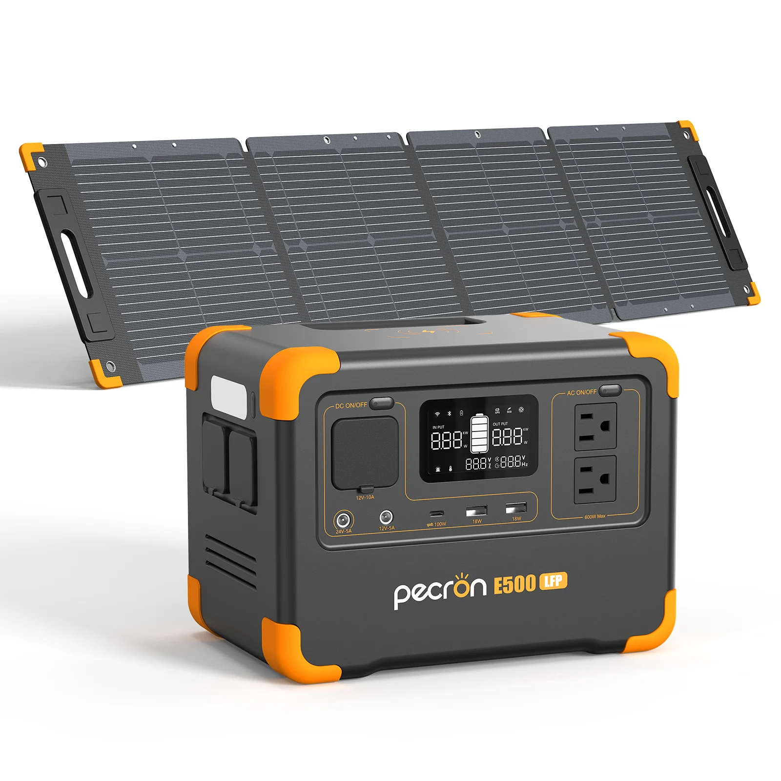 PECRON E500LFP Portable Power Station 600W 576Wh - Image 13