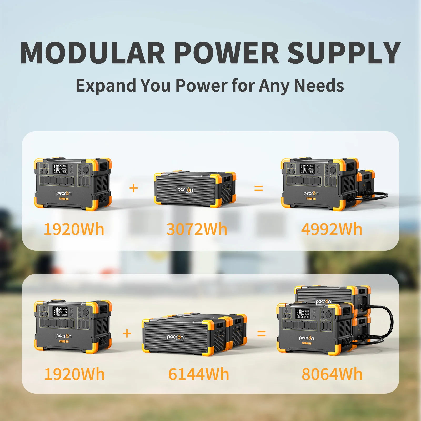 PECRON EB3000-24V 3072Wh Expansion Battery for E2000LFP CA EU - Image 4
