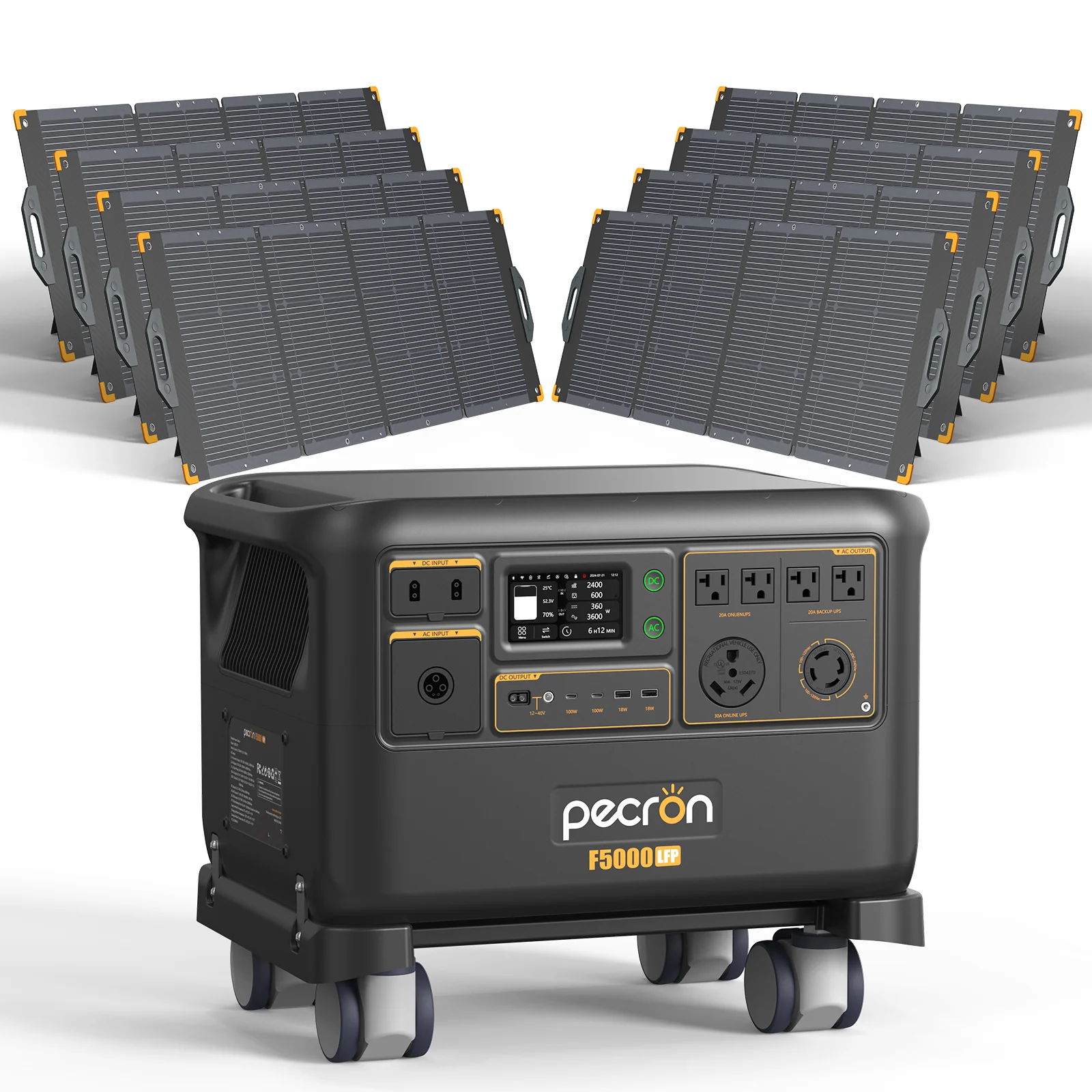 PECRON F5000LFP Portable Power Station 7200W 5120Wh 120V/240V PRE-ORDER - Image 13